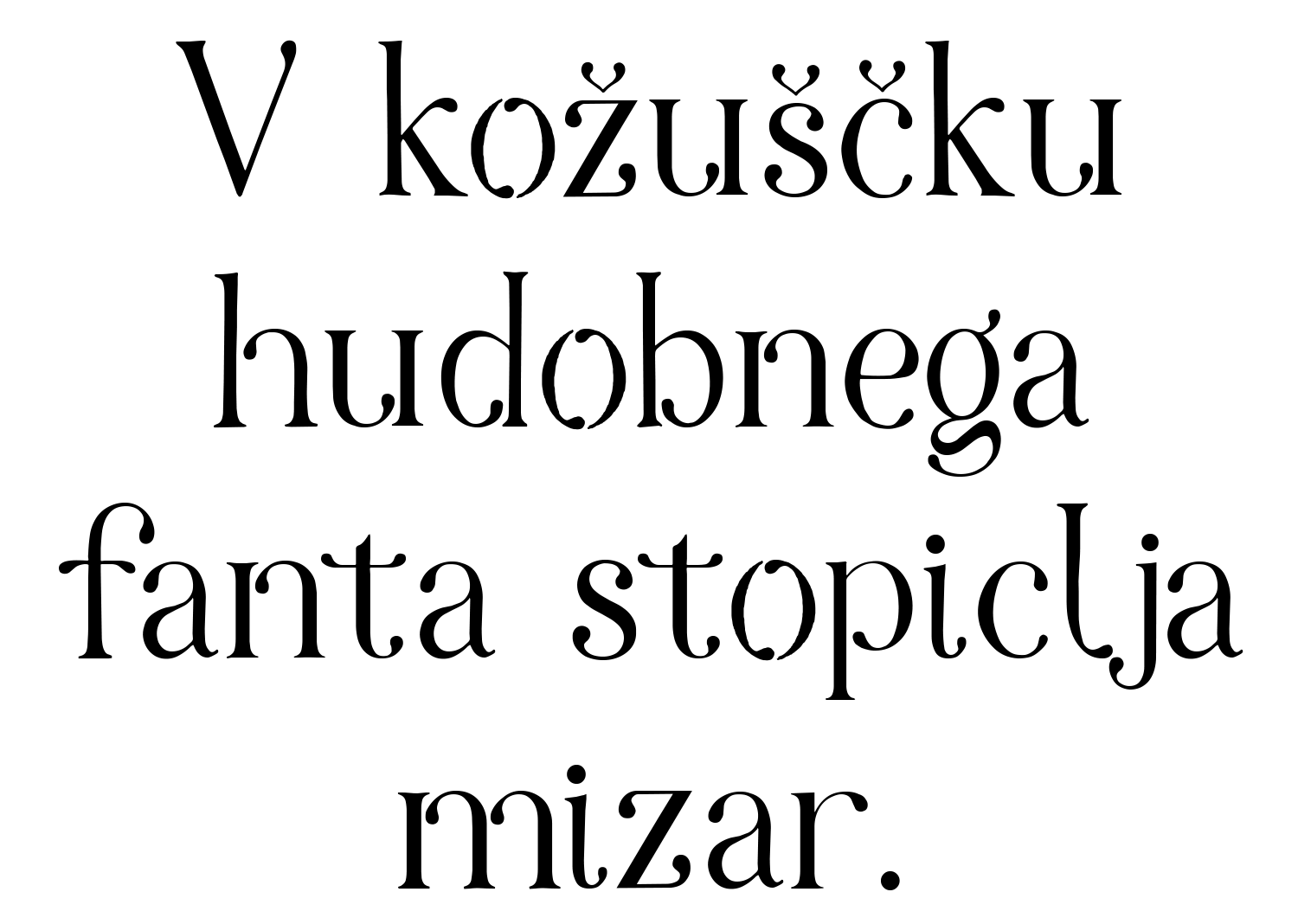 Alluvia – slovenski pangram