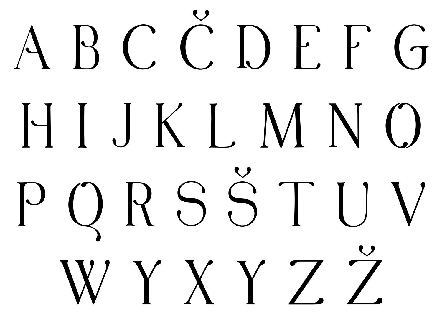 Alluvia – velike črke