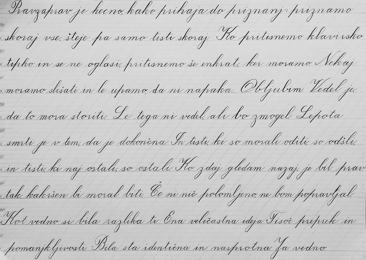 Kaligrafija – Copperplate