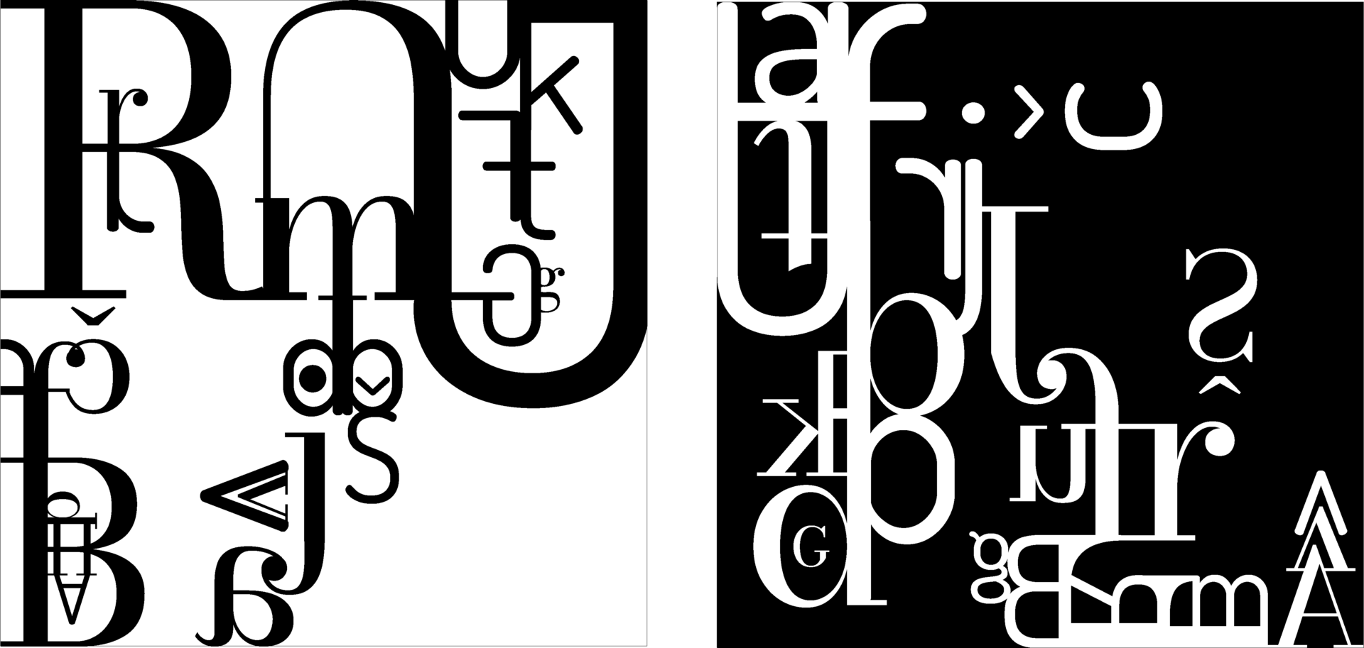 Tipografska knjiga – Črkovne kompozicije