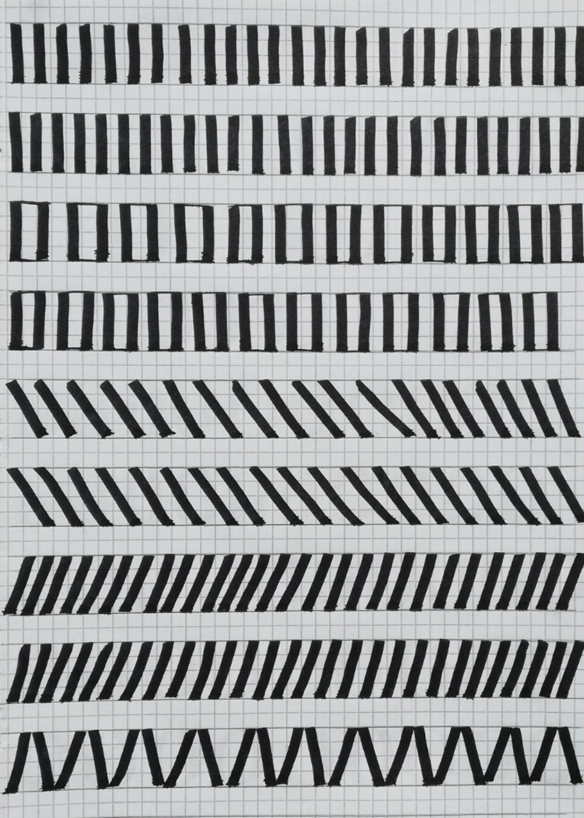 Tipografska knjiga – Predkaligrafske vaje 1