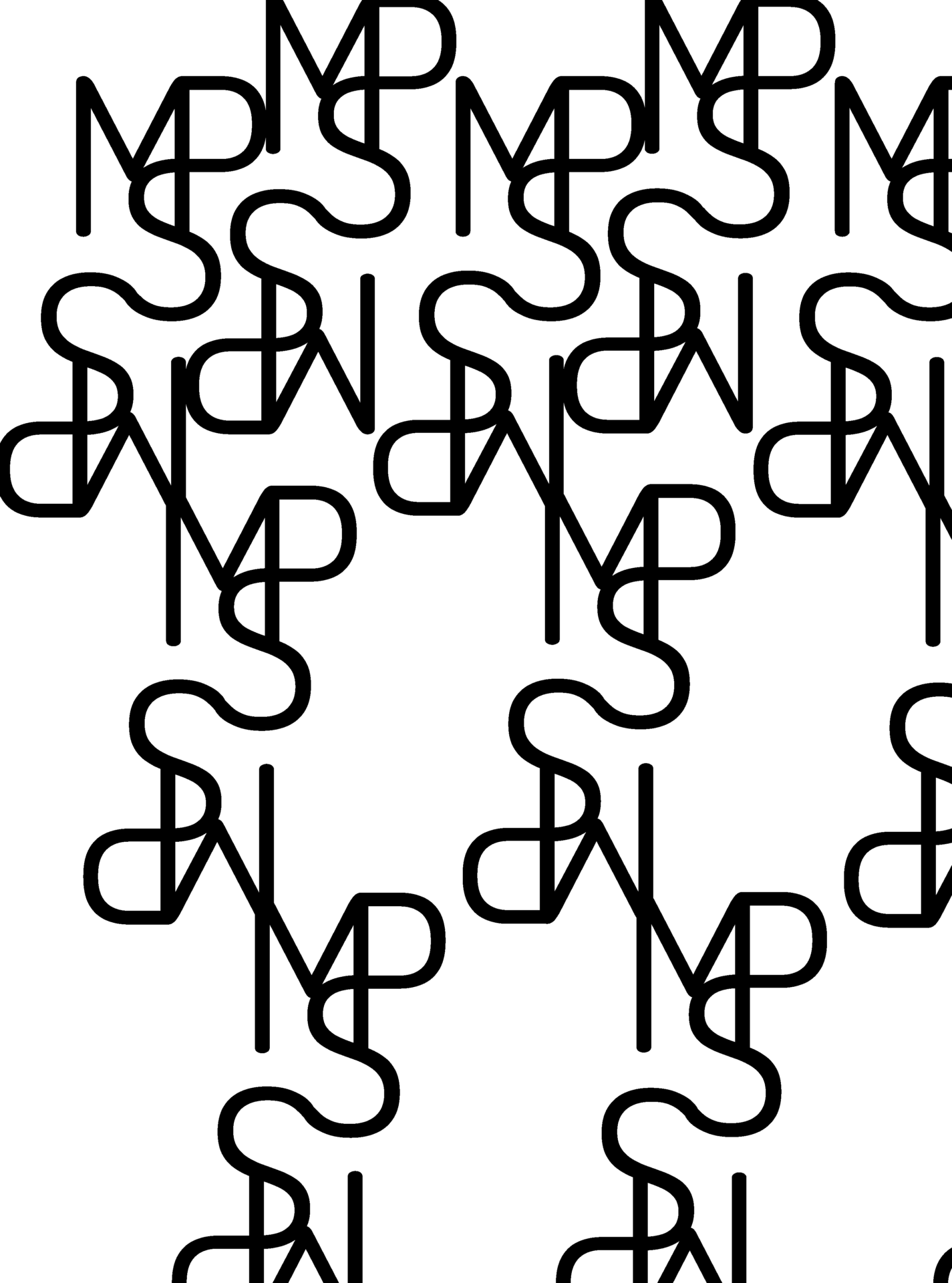 Tipografska knjiga – Ritem vzorec brezserifni 1