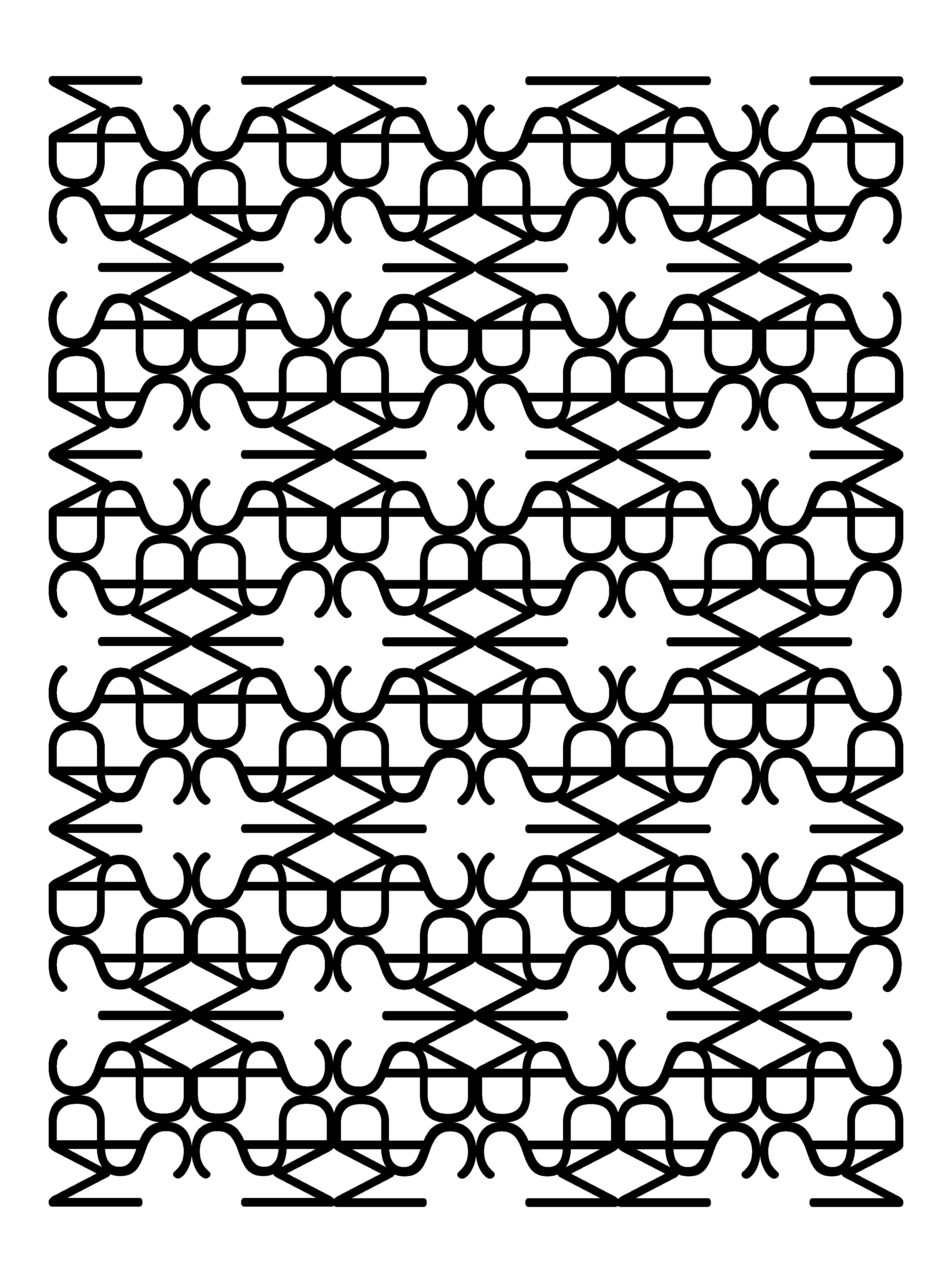Tipografska knjiga – Ritem vzorec brezserifni 2