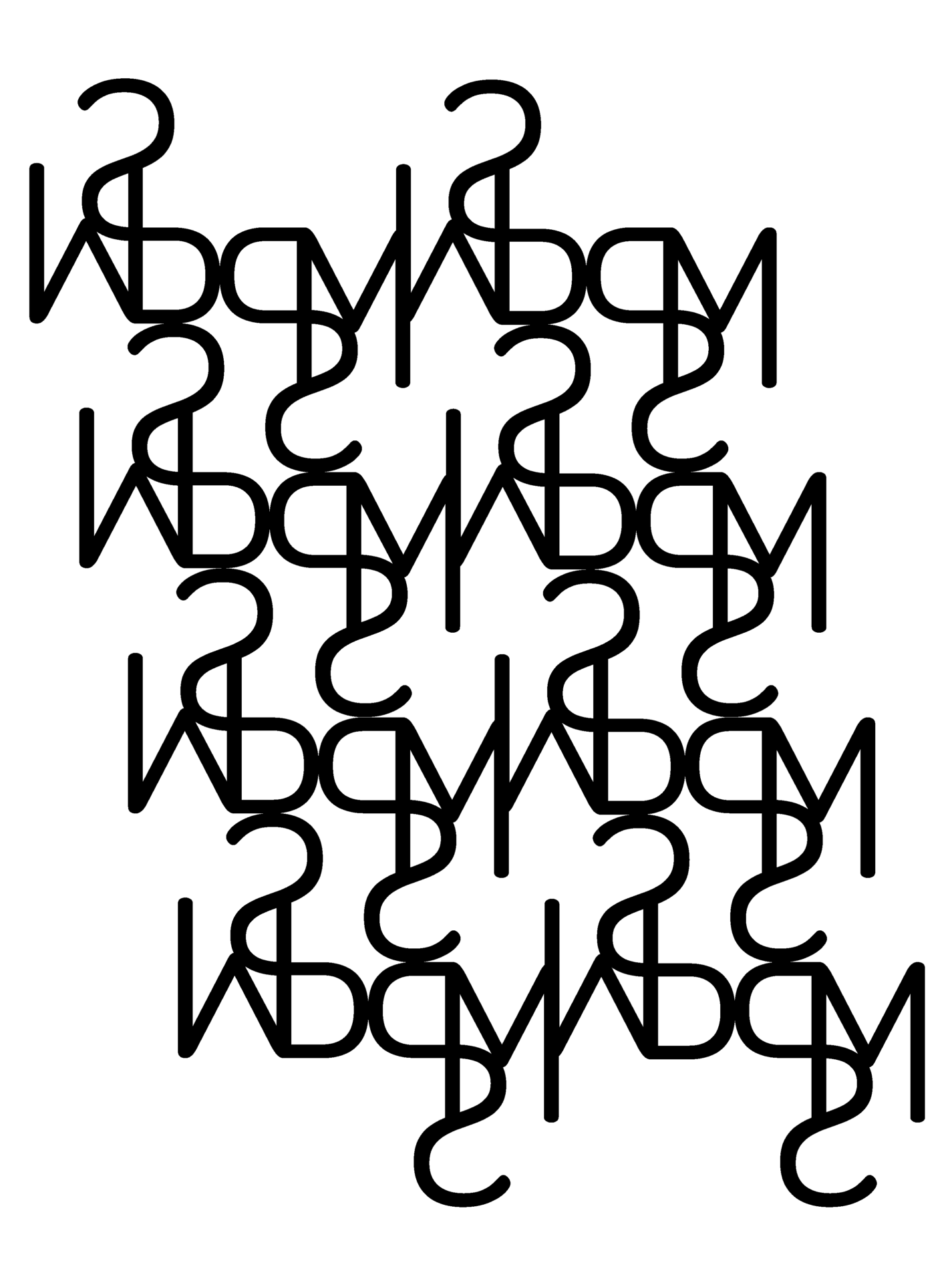 Tipografska knjiga – Ritem vzorec brezserifni 5