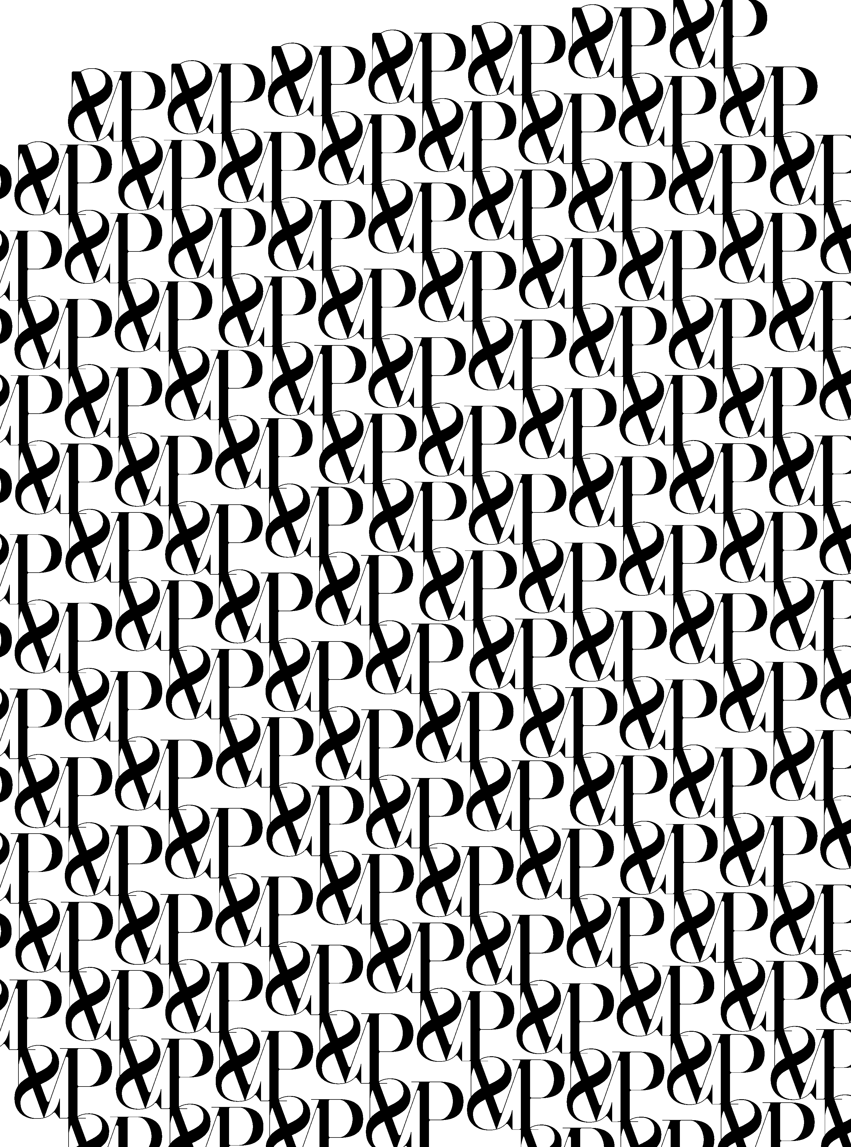 Tipografska knjiga – Ritem vzorec serifni 3