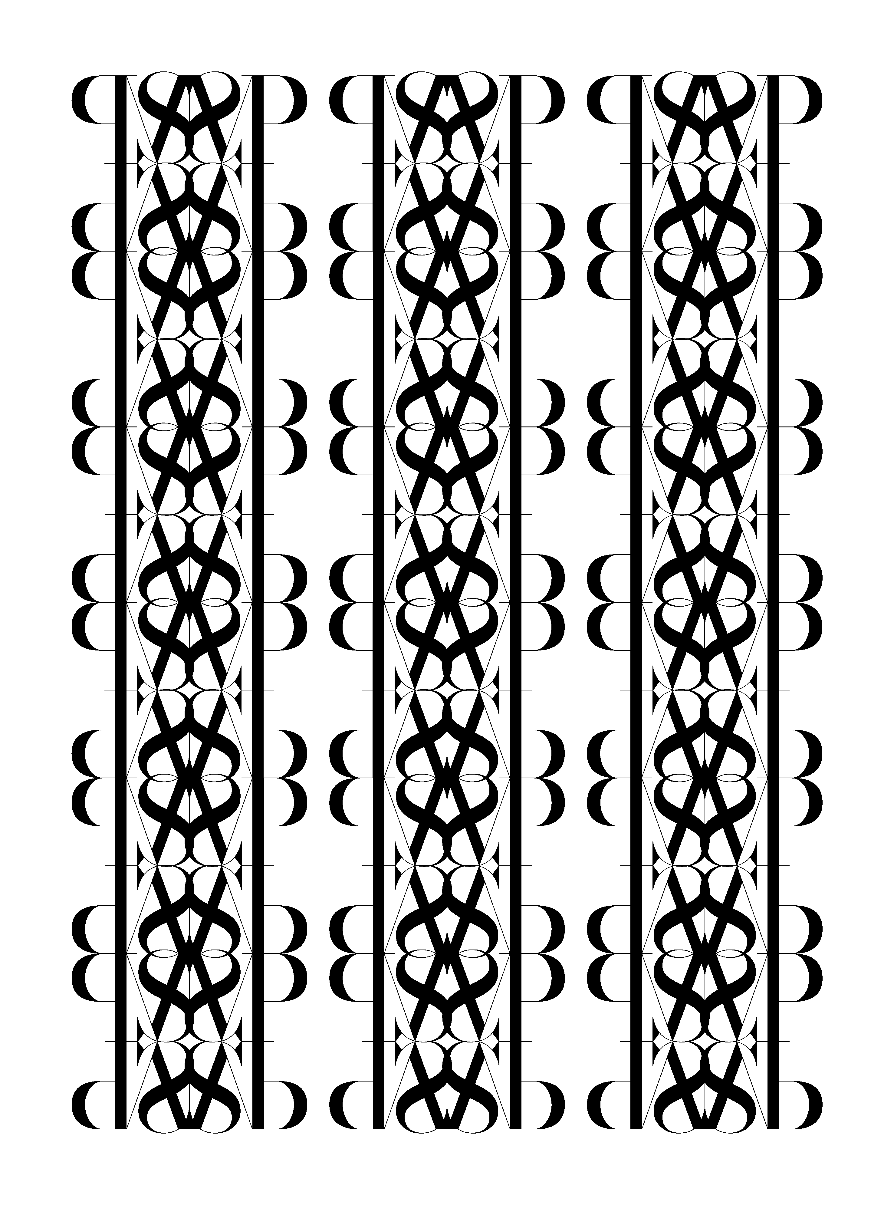 Tipografska knjiga – Ritem vzorec serifni 4
